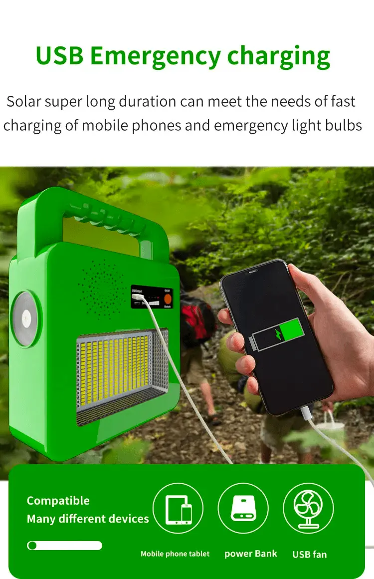 S87 Solar Multifuctional Portable Lamp power bank