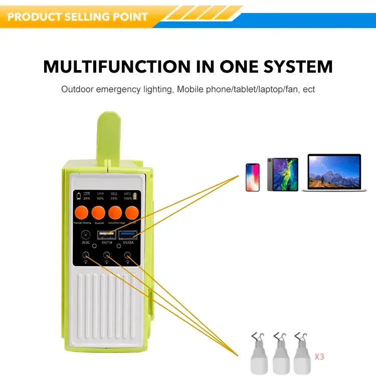 S86 Solar Multifuctional Portable Lamp power bank