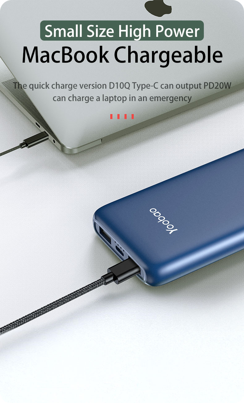 Super Thin Portable Long Map Outdoor Travel 22.5w C Quick Charging 10000mah Capacity High-quality Power Bank